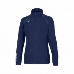 Kurtka do biegania damska Mizuno Osaka wind. Niebieskie kurtki sportowe damskie Mizuno, xl, bez wzorów, bez ramiączek, bez kaptura, do biegania. Za 255.15 zł.