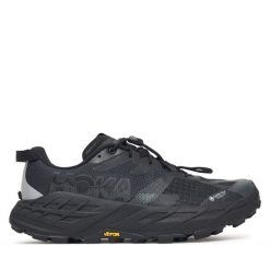 Buty do biegania Hoka. Czarne obuwie sportowe damskie HOKA, bez wzorów, z gore-texu, bez zapięcia, do biegania, gore-tex. Za 899.99 zł.