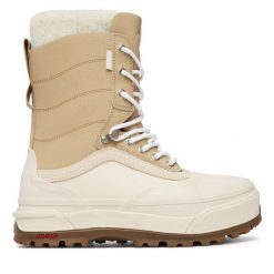 Śniegowce Vans. Brązowe śniegowce damskie Vans, bez zapięcia. Za 899.99 zł.