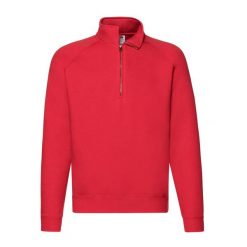 Bluza Męska Premium Z Zamkiem Błyskawicznym. Czerwone bluzy męskie fruit of the loom, m, bez wzorów, bez ramiączek, bez kaptura. Za 112.99 zł.