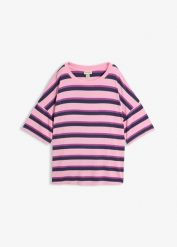 T-shirt oversize z lejącej wiskozy. Czerwone t-shirty damskie bonprix, bez wzorów, z wiskozy, bez kołnierzyka, bez ramiączek. Za 72.99 zł.