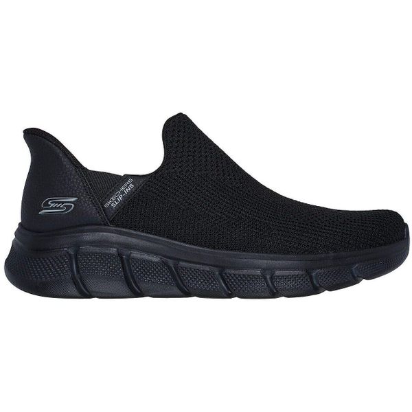 Buty sportowe męskie Skechers Bobs B Flex Resili. Czarne buty sportowe męskie Skechers, bez wzorów, z gumy, bez zapięcia. Za 279.99 zł.