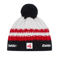 Czapka Eisbar Kova Pompon MÜ SA. Czarne czapki damskie Eisbar, na zimę, bez wzorów, z materiału, klasyczne. Za 205.51 zł.