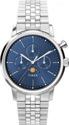Zegarek Timex Zegarek męski Timex TW2W51300 srebrny. Szare zegarki męskie Timex, bez wzorów, srebrne. Za 849.00 zł.