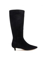 LAUREN RALPH LAUREN Kozaki 802P15726005 Czarny. Czarne kozaki damskie Lauren Ralph Lauren, bez wzorów, ze skóry, bez obcasa, na szpilce, bez zapięcia. Za 1,299.00 zł.