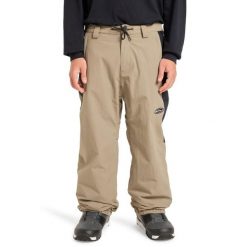 Spodnie do sportów zimowych techniczne dla Mężczyzn SNOW DOWN. Brązowe spodnie sportowe męskie Quiksilver, m, bez wzorów, z materiału, narciarskie. Za 919.99 zł.