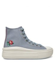 Converse Trampki Chuck Taylor All Star Move Platform Rose A12571C Szary. Szare trampki i tenisówki damskie Converse, bez wzorów, z materiału, bez zapięcia. Za 279.99 zł.