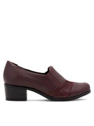 Go Soft Półbuty EST-GUSTA-22 Bordowy. Czerwone półbuty damskie GO SOFT, bez wzorów, ze skóry, bez obcasa, na obcasie, bez zapięcia. Za 159.99 zł.