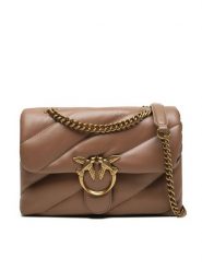 Pinko Torebka Love Classic Puff Cl AI 23-24 100038 A0F2 Brązowy. Brązowe torebki wizytowe damskie Pinko, bez wzorów, ze skóry, bez dodatków. Za 1,799.00 zł.