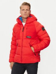 Napapijri Kurtka zimowa Moesa NP0A4I1R Czerwony Regular Fit. Czerwone kurtki męskie Napapijri, na zimę, l, bez wzorów, z syntetyku, bez kaptura. Za 1,079.00 zł.
