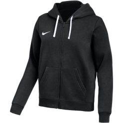 Bluza damska Nike Park 26 Fleece Full-Zip Hoodie. Czarne bluzy damskie Nike, bez wzorów, z bawełny, sportowe, bez ramiączek, z kapturem. Za 192.99 zł.