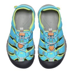 Sandały juniorskie KEEN Newport Boundless. Niebieskie buty zimowe męskie Keen, bez wzorów, bez obcasa, bez zapięcia. Za 134.19 zł.