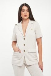 Żakiet damski AERONAUTICA MILITARE. Marynarki i żakiety damskie Aeronautica Militare, bez wzorów, bez kołnierzyka, bez ramiączek. Za 899.00 zł.