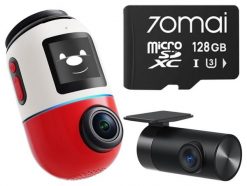 70mai Omni X800 4K set Czerwona + karta 70mai SD 128GB. Wideorejestratory 70mai. Za 1,699.00 zł.