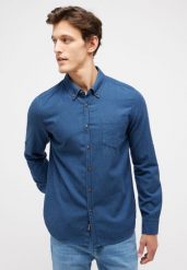 Męska Koszula MUSTANG Rawlins Dress Blues 1014766 5334. Koszule męskie Mustang, m, bez wzorów, bez kołnierzyka, bez ramiączek. Za 139.99 zł.