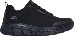 Buty męskie Skechers Bobs B Flex Rainy czarne 118111 BBK 44. Czarne buty sportowe męskie Skechers, bez wzorów, bez zapięcia. Za 543.12 zł.