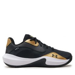 Buty do koszykówki Under Armour. Czarne buty sportowe męskie Under Armour, bez wzorów, bez zapięcia, do koszykówki. Za 239.99 zł.