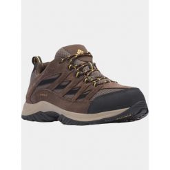 Buty Turystyczne Niskie Męskie Columbia Crestwood WP. Brązowe buty zimowe męskie Columbia, bez wzorów, bez obcasa, bez zapięcia. Za 399.00 zł.