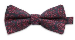 Mucha w Czerwony Ornament, Męska. Czerwone krawaty i muchy Vernon, bez wzorów, eleganckie. Za 29.00 zł.