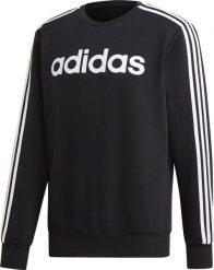 Adidas Bluza męska Essentials 3S Crew Fl czarna r. S (DQ3084). Czarne bluzy męskie Adidas, m, bez wzorów, bez ramiączek, bez kaptura. Za 245.68 zł.