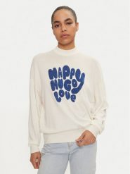 Hugo Sweter Sidara 50522527 Écru Regular Fit. Swetry nierozpinane damskie Hugo, m, bez wzorów, z bawełny, bez kołnierzyka, bez ramiączek. Za 289.99 zł.