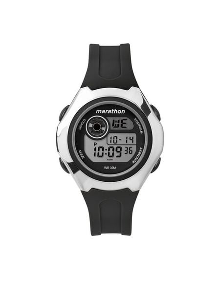 Timex Zegarek Marathon TW5M32600 Czarny. Czarne, cyfrowe zegarki damskie Timex. Za 149.99 zł.