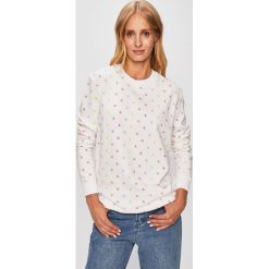 Calvin Klein Jeans - Bluza. Czerwone bluzy damskie Calvin Klein Jeans, l, bez wzorów, z bawełny, bez ramiączek, bez kaptura. W wyprzedaży za 269.90 zł.