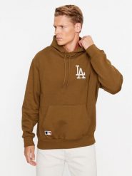 New Era Bluza League Essentials 60416437 Brązowy Regular Fit. Brązowe bluzy męskie New Era, m, bez wzorów, z bawełny, bez ramiączek, bez kaptura. W wyprzedaży za 229.99 zł.