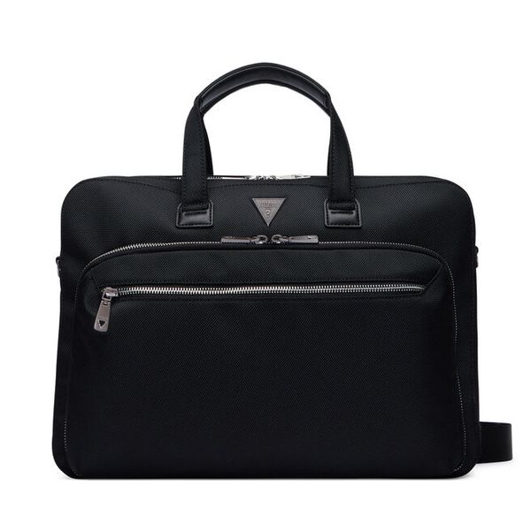 Torba na laptopa Guess. Czarne torby na laptopa damskie Guess, z aplikacjami. Za 602.99 zł.