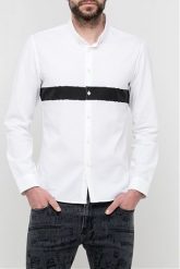LEE SS LEESURE SHIRT MĘSKA KOSZULA MATERIAŁOWA WHITE L66GKK12 112116402. Białe koszule męskie Lee, l, bez wzorów, z materiału, bez kołnierzyka, bez ramiączek. Za 139.99 zł.