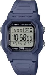 Zegarek Casio Zegarek męski Casio W-800H-2AVES niebieski. Niebieskie zegarki męskie Casio, bez wzorów. Za 151.18 zł.