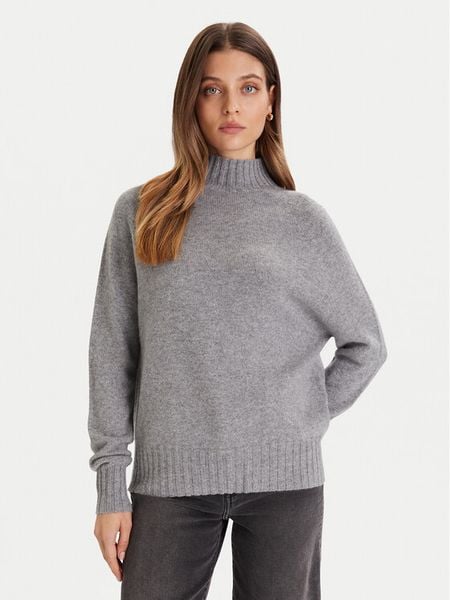 ViCOLO Sweter 77050F Szary Regular Fit. Szare swetry nierozpinane damskie ViCOLO, m, bez wzorów, z kaszmiru, bez kołnierzyka, bez ramiączek. Za 549.99 zł.