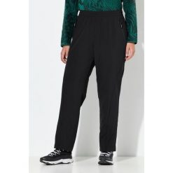 Damskie Spodnie funkcyjne proste nogawki elastyczny pas kieszenie na zamek. Czarne spodnie sportowe damskie Ulla Popken, na lato, bez wzorów, z elastanu, sportowe, trekkingowe. Za 349.99 zł.