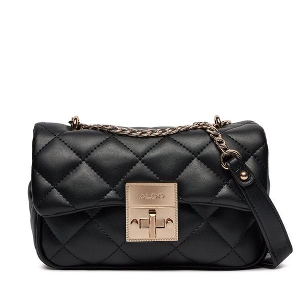 Torebka Aldo. Czarne listonoszki damskie Aldo, bez wzorów, bez dodatków. Za 139.99 zł.