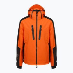 Kurtka narciarska męska EA7 Emporio Armani Ski Kitzbuhel Protectum7 Graphic. Brązowe kurtki sportowe męskie EA7 Emporio Armani, na zimę, m, bez wzorów, z syntetyku, bez kaptura, narciarskie. Za 1,889.00 zł.