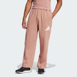 Spodnie Essentials Wide Leg 3 Bar Logo. Białe buty sportowe męskie Adidas, s, bez wzorów, z materiału, na fitness i siłownię. Za 229.00 zł.