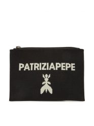 Patrizia Pepe Torebka 2Q0023/K264-K103 Czarny. Czarne torebki do ręki damskie Patrizia Pepe, bez wzorów, z materiału, bez dodatków. Za 229.99 zł.
