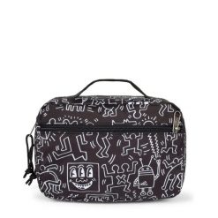 Torba do przechowywania Eastpak x Keith Haring Road. Czarne torby podróżne damskie Eastpak, bez wzorów, z materiału. Za 190.00 zł.