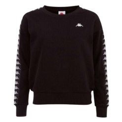 Damska Bluza Janka. Czarne bluzy damskie Kappa, xl, bez wzorów, z bawełny, bez ramiączek, z kapturem. Za 203.99 zł.