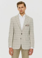 PAKO LORENTE – Casualowa marynarka męska w kratę. Garnitury męskie Pako Lorente, m, bez wzorów, z jeansu, casualowe. Za 549.99 zł.