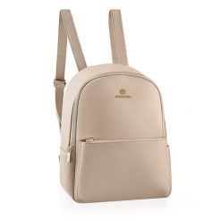 Plecak damski MILEY BETLEWSKI® bezowy. Brązowe plecaki damskie bez wzorów, ze skóry ekologicznej, biznesowe. Za 159.99 zł.