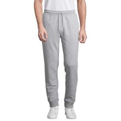 Męskie Spodnie Do Biegania Jet Melange. Szare spodnie sportowe męskie SOL'S, m, bez wzorów, do biegania. Za 177.99 zł.