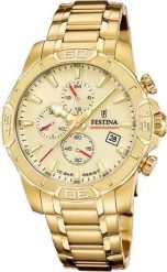Zegarek Festina Zegarek męski Festina F20705-2 złoty. Żółte zegarki męskie Festina, bez wzorów, złote. Za 869.00 zł.