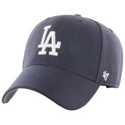 Czapka z daszkiem dla dorosłych 47 Brand Los Angeles Dodgers Cap. Niebieskie czapki damskie 47 Brand, bez wzorów, z wełny, sportowe. Za 167.00 zł.