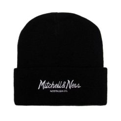 Czapka Mitchell & Ness pinscript. Czarne czapki męskie Mitchell & Ness, bez wzorów. Za 197.00 zł.