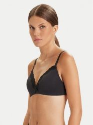 Hunkemöller Biustonosz bezfiszbinowy Lola 196413 Czarny. Czarne biustonosze Hunkemöller, bez wzorów, z syntetyku. Za 129.99 zł.