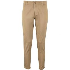 Chinosy Damskie Jules 7/8. Brązowe spodnie dresowe damskie SOL'S, bez wzorów, z dresówki, casualowe. Za 218.99 zł.
