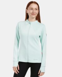 Damska bluza sportowa bez kaptura Kilpi LAJEN-W. Zielone bluzy damskie Kilpi, bez wzorów, z materiału, sportowe, bez ramiączek, bez kaptura. Za 473.69 zł.