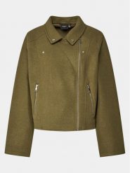 Vero Moda Curve Kurtka z imitacji skóry 10299830 Brązowy Regular Fit. Brązowe kurtki damskie Vero Moda Curve, bez wzorów, ze skóry, bez kaptura. Za 169.99 zł.