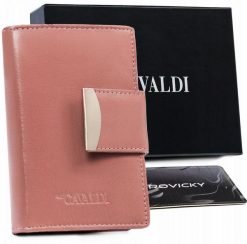 Portfel skórzany 4U Cavaldi RD-04-GCL j. różowy. Czerwone portfele damskie 4U Cavaldi, ze skóry. Za 69.99 zł.